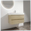 Meuble-lavabo simple 35,4 po avec plateau en céramique Hamdia-1361128511