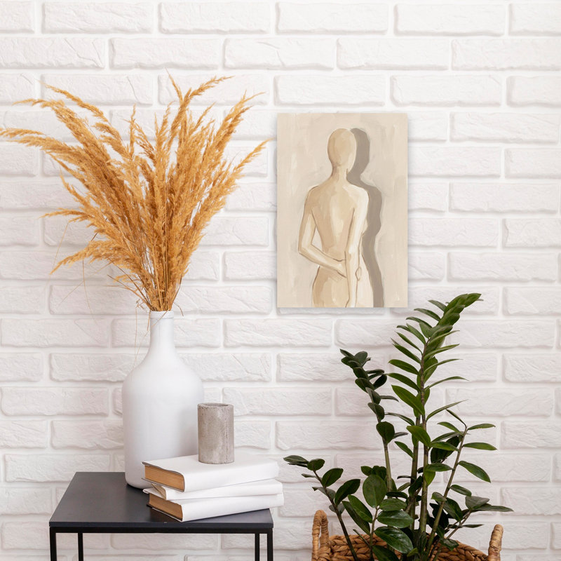 Art mural minimaliste élégant et serein, 18" H x 12" W