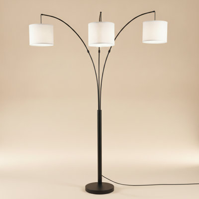 Royal 3-Arm Metal Arc Floor Lamp