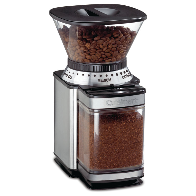 Moulin automatique à meule en acier inoxydable Supreme Grind de Cuisinart, moulin électrique à meule automatique à une touche avec sélection de mouture à 18 positions