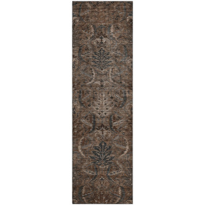 Premium Machine Washable Jamestown AMF1082 Damask Rug