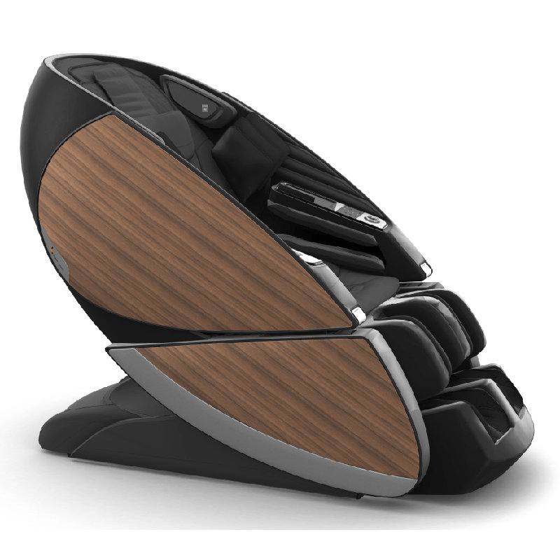 Fauteuil de massage Human Touch Super Novo X SL Track 3D et 2D avec position zéro gravité - Revêtement noir SofHyde, portes en vinyle