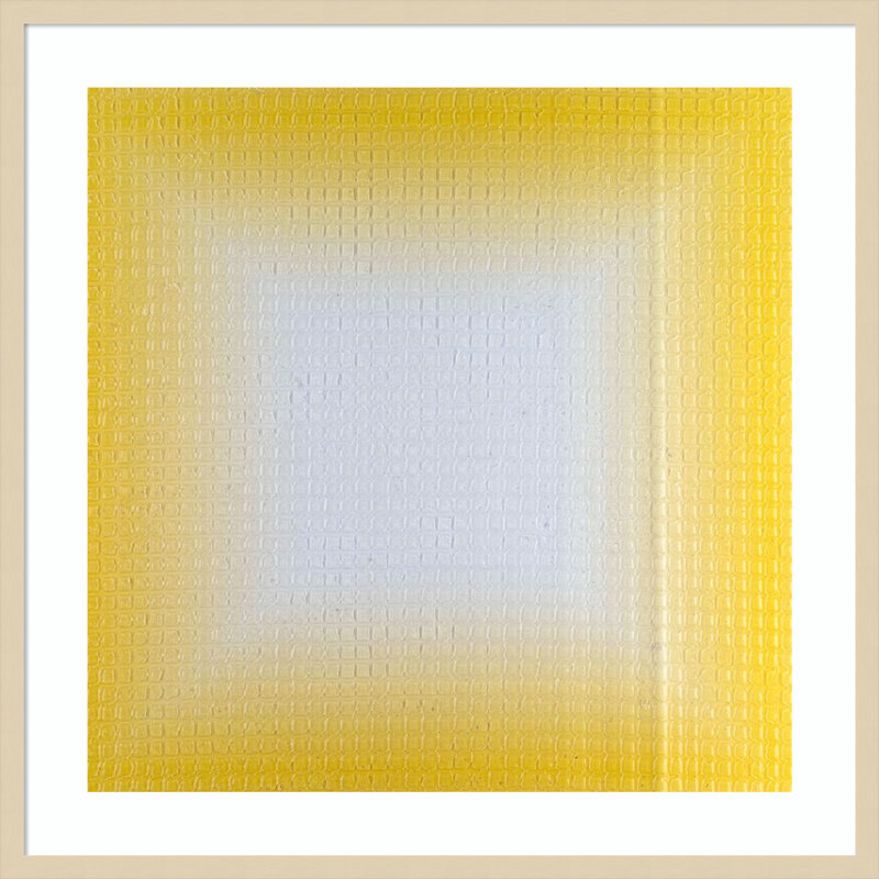 «Stimulation Squares IV» par Michael Willett, impression sur bois encadrée, H 33 po x l 33 po