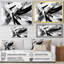 Abstract Waves Black White Explosion - Abstract Wall Art-2078898233-2078898239