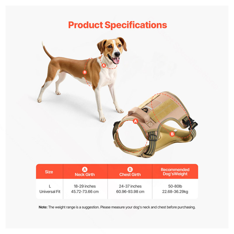 Harnais pour chien avec harnais pour grand chien