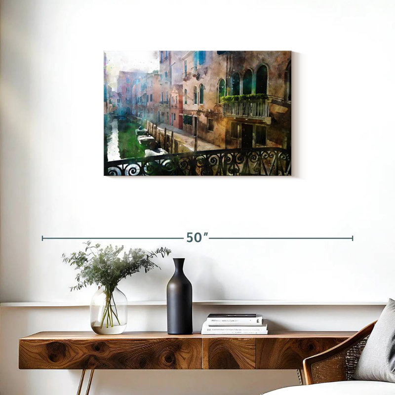 Canal de Venise, H 20 po x l 30 po