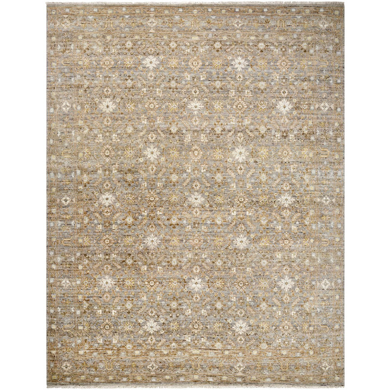 Rectangle Zeenat Wool Area Rug, Rectangle 10' x 14'