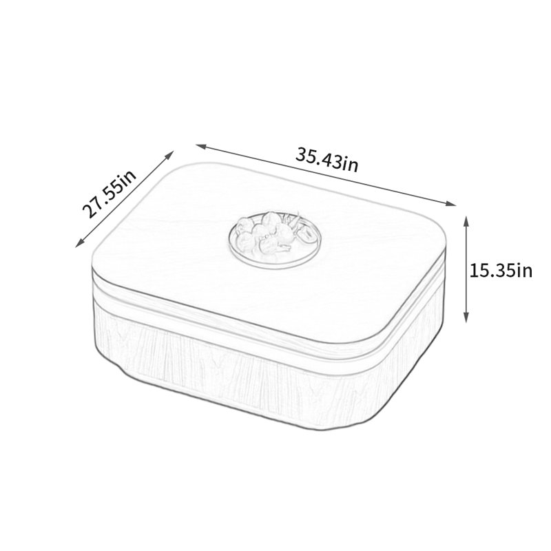 Table de bout rotative en pierre micro-cristalline