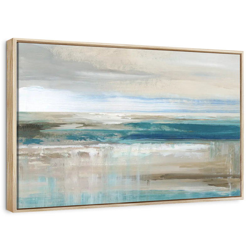 Mer de Kofi, Cadre flottant en bois naturel, 40 po x 27 po