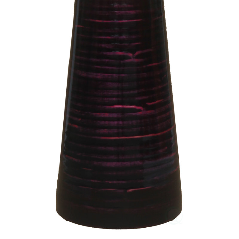 Vase de plancher en bambou 27 po Orren Ellis, Mauve