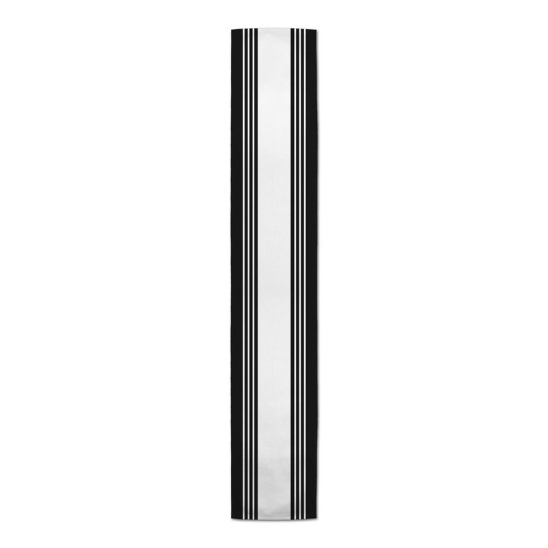Chemin de table Breyana, P 16 po x L 72 po, Noir