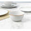 Waterside 12pc Gold Rim Porcelain Dinner Set