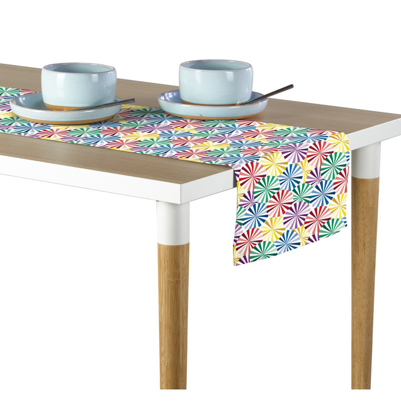 Rialta Beach Umbrellas Table Runner, 72" x 12"