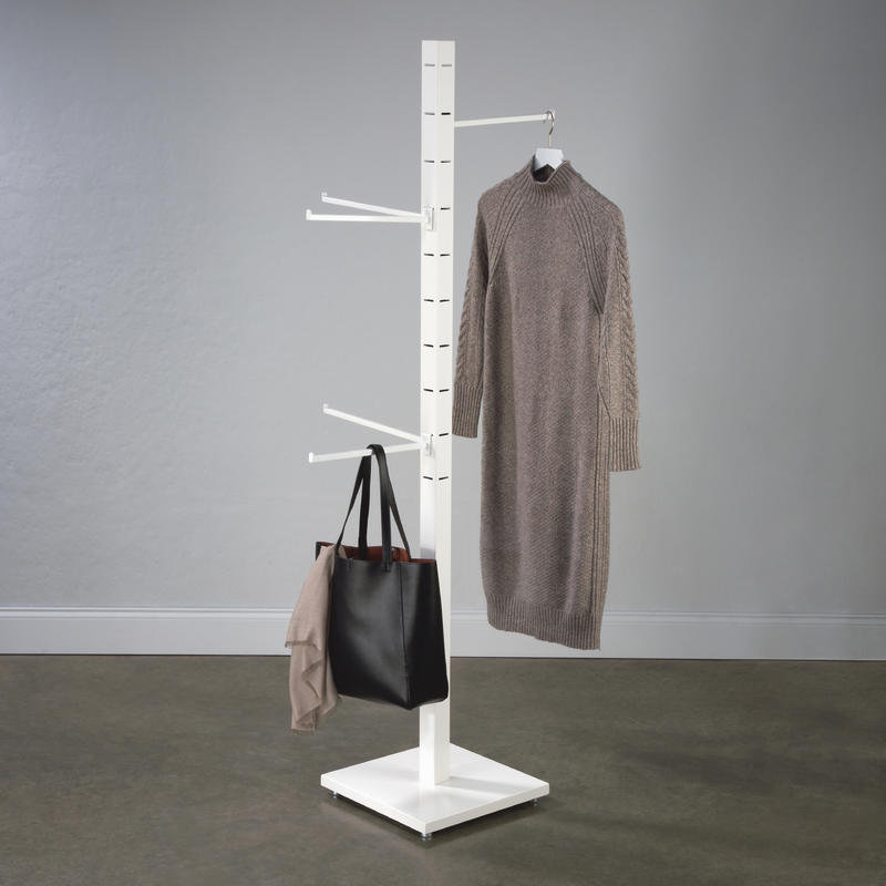 Portant à vêtements 69 "H, Blanc