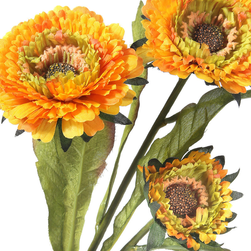 17" Aster Spray, Orange Yellow