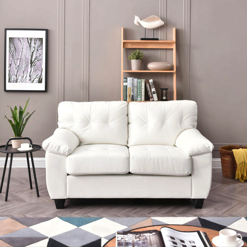 Causeuse contemporaine blanche avec confort