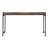 Rustic Brown Wood Finish Multipurpose Over The Bed Desk With Adjustable Height, Metal Legs With Casters, Overbed Table 1Pc, Laptop Table For Bed, Breakfast Table-1488417293