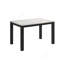 Chaises rembourrées en peluche de 5 pièces avec dessus en faux marbre blanc et gris anthracite-231187688-231187693