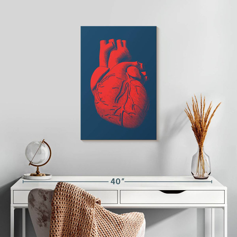 Keiri Anatomical Heart, 24" H x 16" W