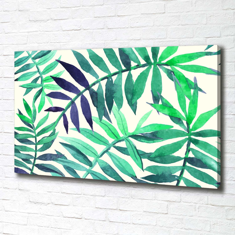 Tropical Leaves - Wrapped Canvas Print