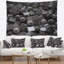 Tapisserie abstraite avec boules et cubes abstraits-28496870