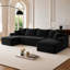 Canapé modulaire Cloud avec méridienne en forme de U et poches latérales-616147098