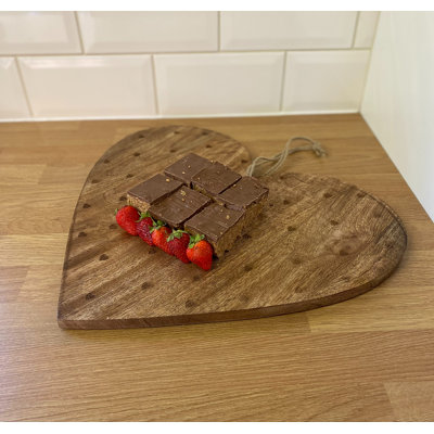 Heart Shaped Wooden Chopping Board 40Cm