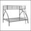 Lit superposé double à structure métallique, mobilier de chambre à coucher, assemblage facile-63463241-63463284