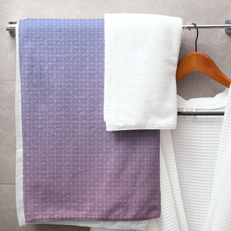 Katelyn Elizabeth Bath Towel, Blue/Pink