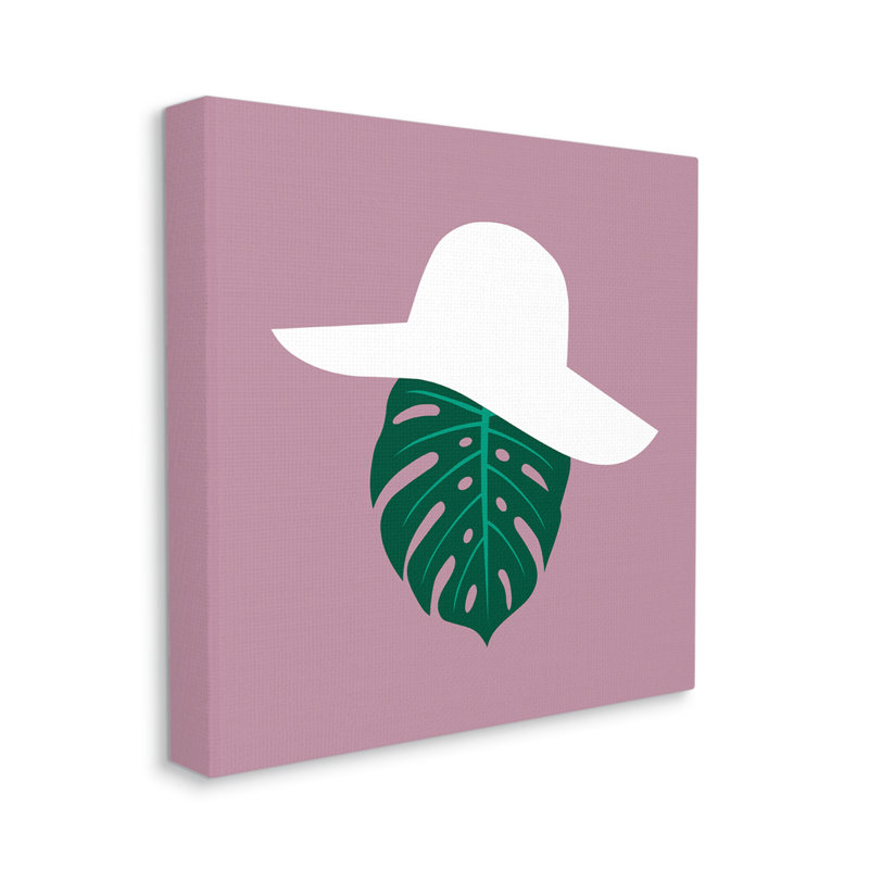 Art mural sur toile surdimensionné à motif de feuilles tropicales Monstera, Toile tendue, H 24 po x l 24 po