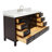 Cambridge Single Bathroom Vanity with Carrara Marble Top-88398724