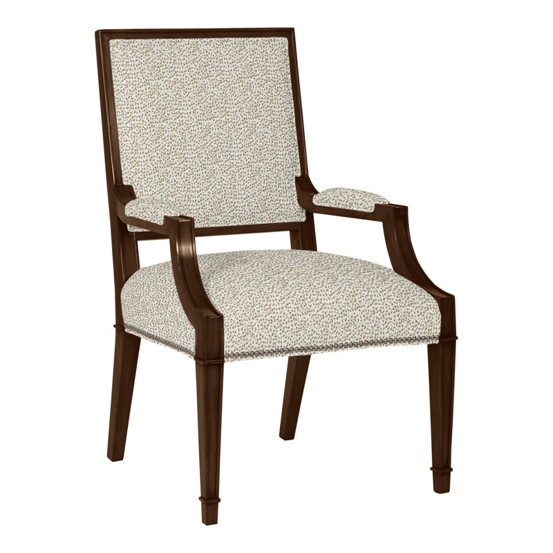 Michael Weiss Leighton Arm Chair, Casa Blanca, Worthy Snow, Yes
