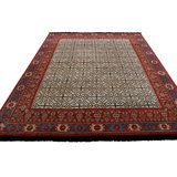 Burano Hand Knotted Wool Geometric Area Rug