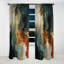 Bannerdown - Peinture abstraite, rideau occultant - 1 panneaux-561082894