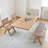 Modern solid wood acrylic floating dining table-108582144