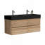 Meuble-lavabo mural 48 po (24 po * 2) avec lavabo à quartz et tiroirs, KD-283688546-283688553-283688558