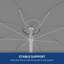 Parasol de plage portatif 5,7 pi avec inclinaison Outsunny-1529172972