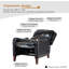Ipina Leather Match Manual Recliner-1989962803