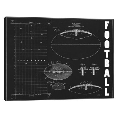 « football » par la rétine carlson, impression sur toile tendue