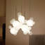 1-light Led Unique Bubble Design Pure White Frosted Globe Pendant