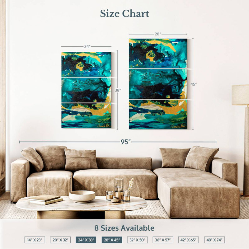 Avery Royal Blue, 38" H x 24" W