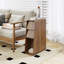 Table d'appoint étroite de 60 cm de hauteur, table basse de style champêtre avec tiroir de rangement (lot de 2)-897475457-886310265
