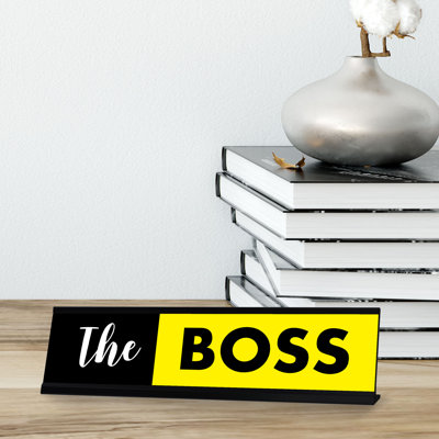 Enseigne de bureau The Boss