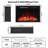30 in. Electric Fireplace Insert with Trim Kit, Realistic Log, Overheat Protection, 750/1500W, Adjustable Flame Speed-129523614