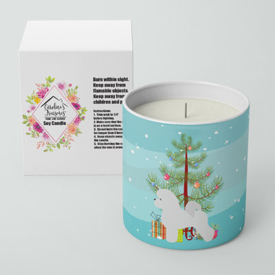 Pine/Christmas Tree Scented Jar Candle with Ceramic Holder