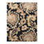 Tapis écologiques en laine touffetés à la main Akain - Rectangle, noir anthracite, motif floral moderne, tapis antidérapants faits à la main épais pour salon, chambre à coucher-35808683