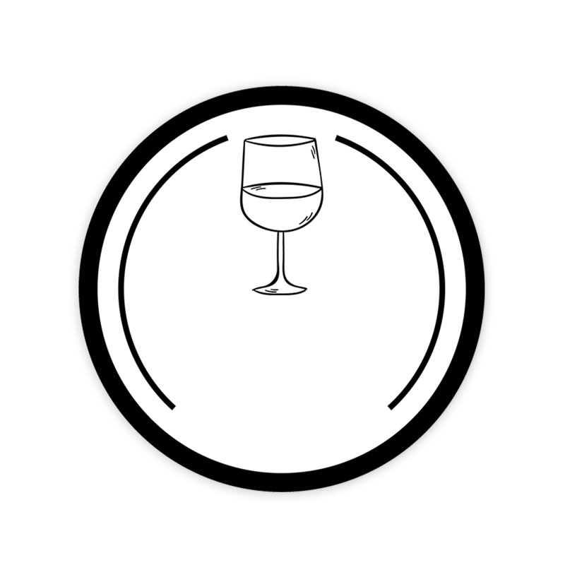 Autocollants ronds en vinyle pour boissons, conception de verres à vin en ligne, étiquettes vierges pour cocktail, mariages, événements, paquet de 80