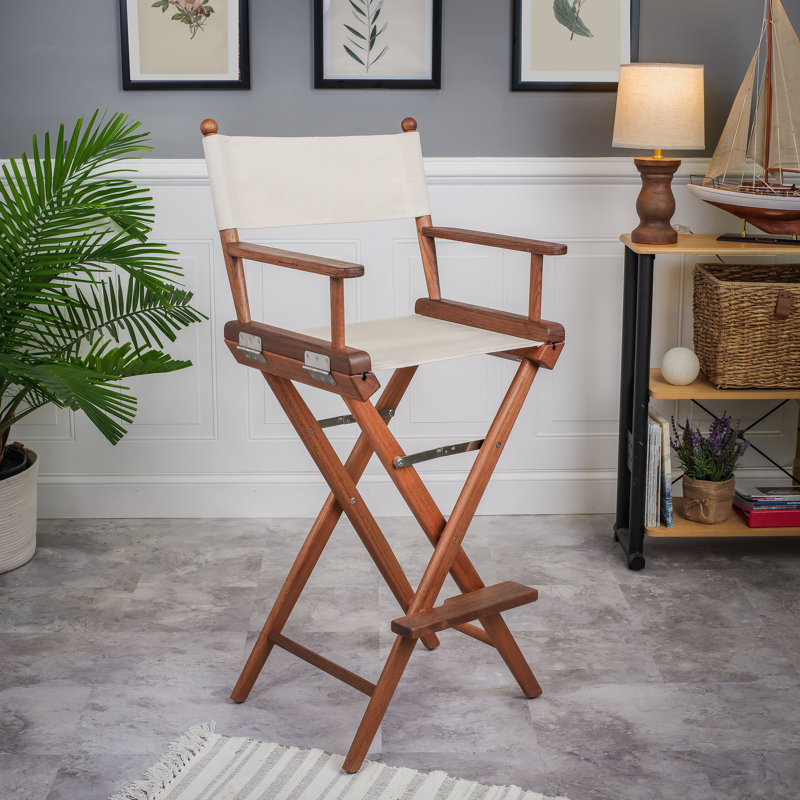 Newport Premium Grade Teak Captain's Chair with Sunbrella Seat Fabric, White