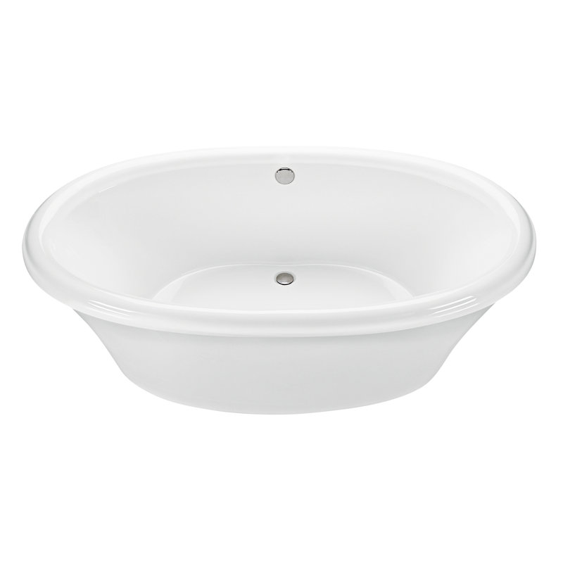 Baignoire à air autoportante 71,25 po MTI Solutions, Blanc