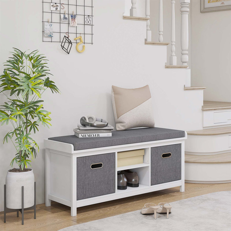 2 Pair Shoe Storage Bench